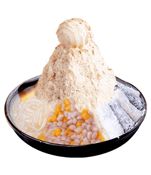 Pudding & Q Mochi Milk Shaved Ice
