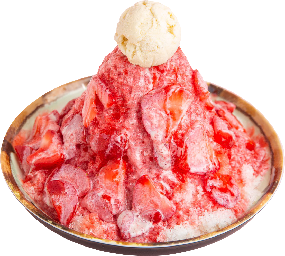 Strawberry Milk Shaved Ice - Strawberry, Ice Cream